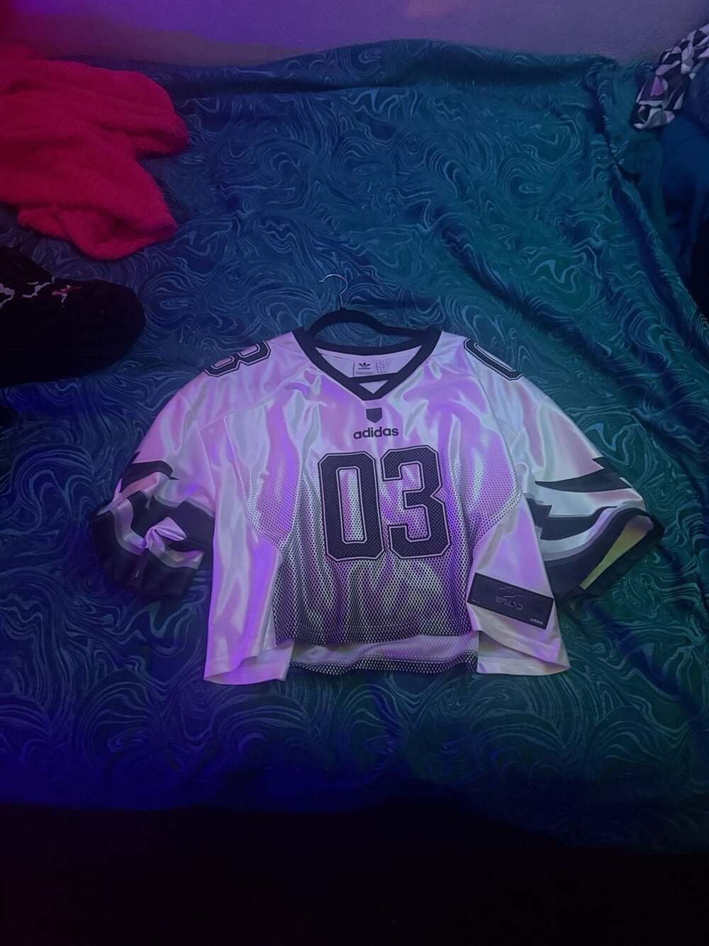 adidas Adilenium Season 3 Graphic Jersey Size L White Black